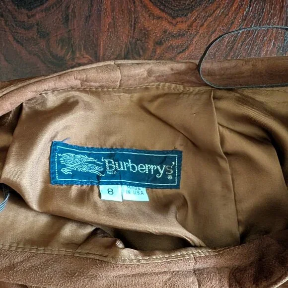 Suede Vintage Burberry Skirt - Picture 5 of 8